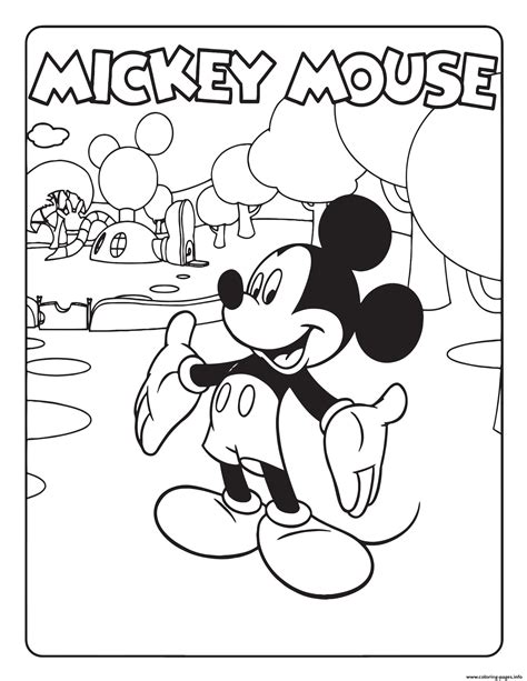 Mickey Printable Coloring Pages